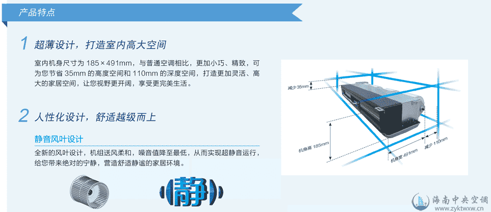 格力B1系列超薄风管机